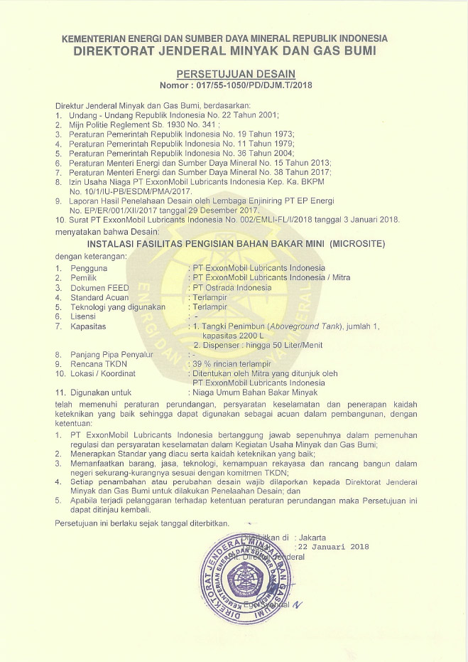 Sertifikasi INDOSTATION 4