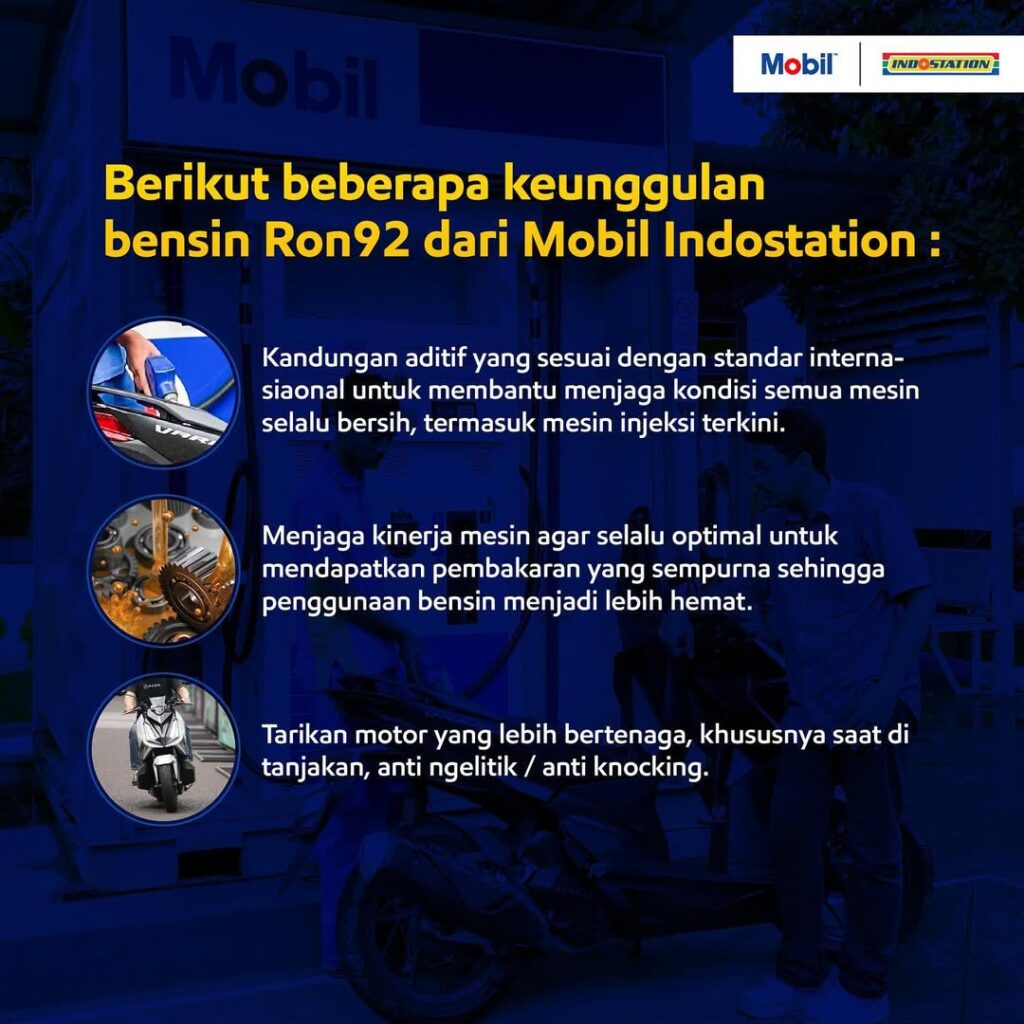 keunggulan bensin ron 92 mobil indostation - PT. INDOSTATION Keunggulan PT Indostation