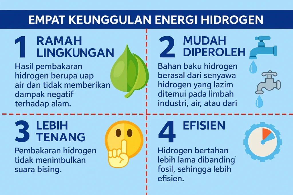 keunggulan energi hidrogen - PT. INDOSTATION keunggulan energi hidrogen
