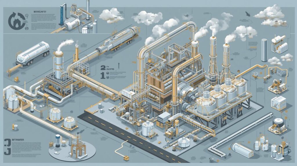 proses-pengolahan-minyak-mentah-2 - PT. INDOSTATION Proses Pengolahan Minyak Mentah: Tahapan, Teknologi, dan Produk Akhir